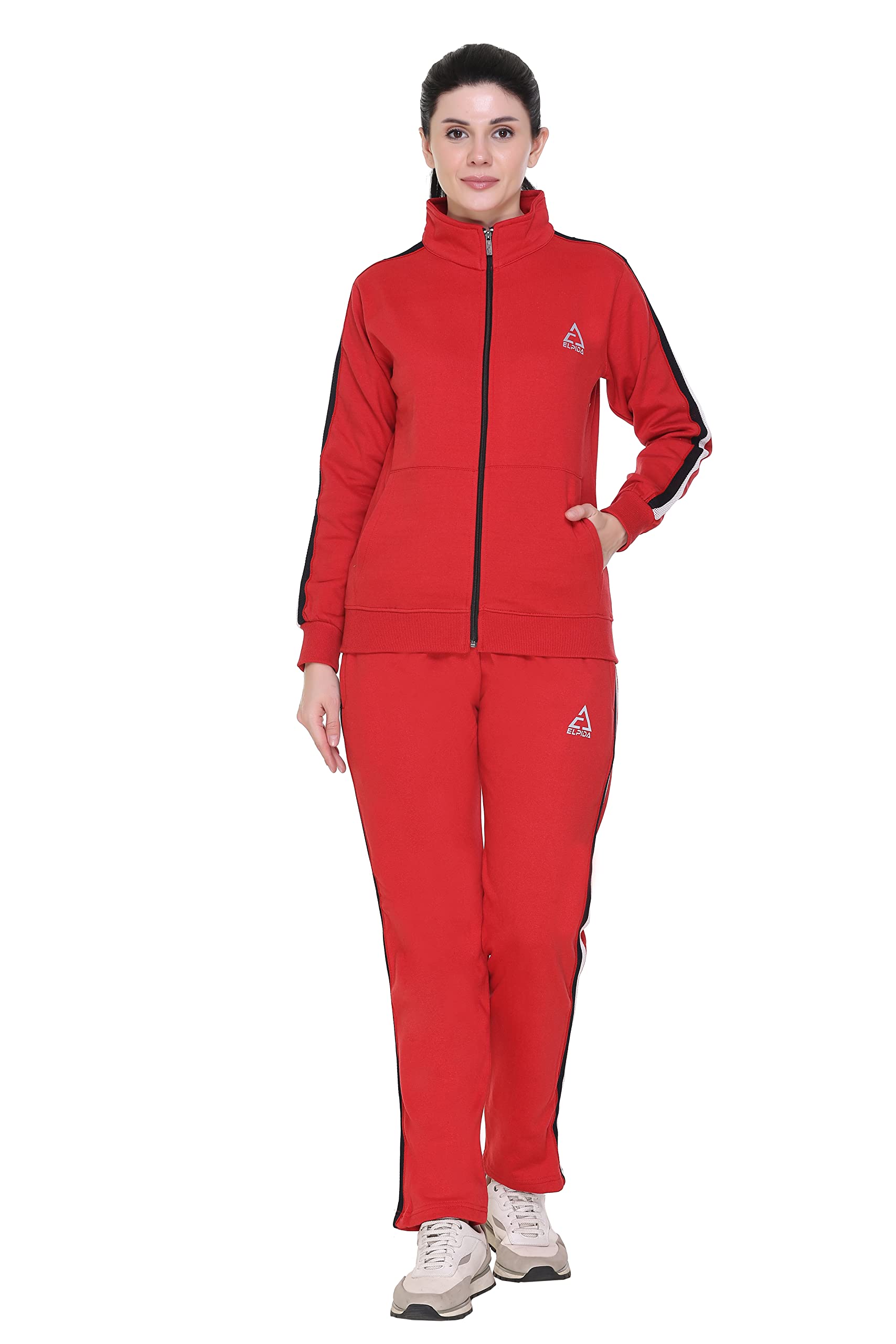 elpida Stylish Zippered Casual Ladies Tracksuit-picture-44