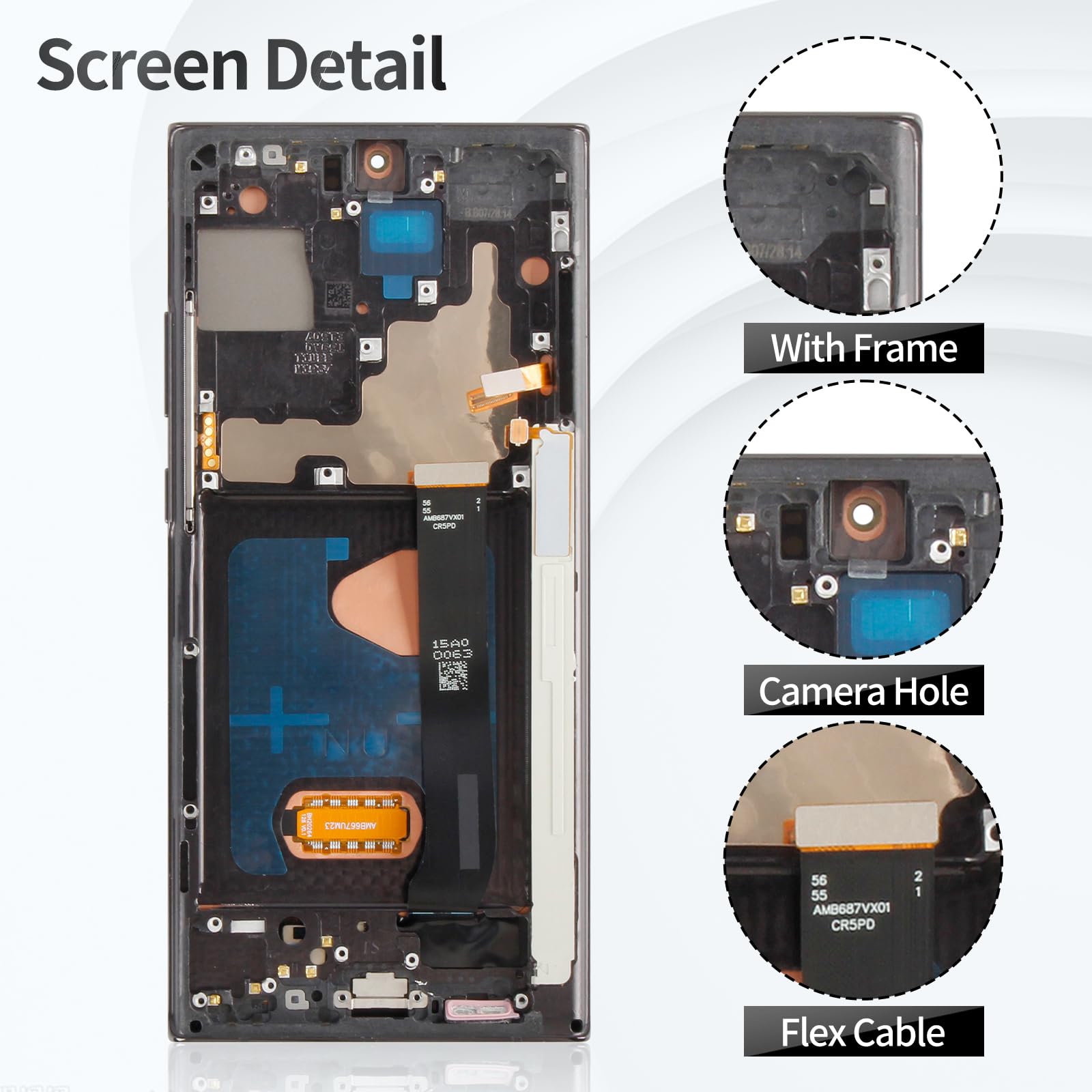 Galaxy Note20Ultra 液晶 パネル フレーム付き 有機EL交換用 Amazon.co.jp: Samsung Note 20用OLED Ultra Screen 4g Samsung Galaxy