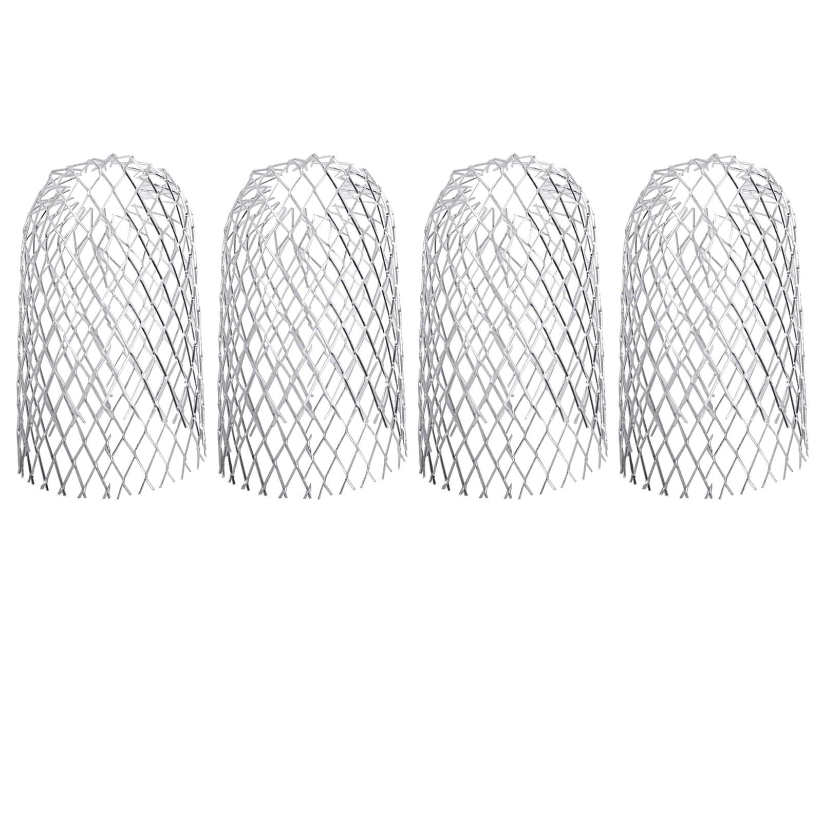 4pcs Gutter Guards Expandable Aluminium Filter Strainer Gutter Downspout Protector Stops Blockage Leaves Debris Garage Drain Filter