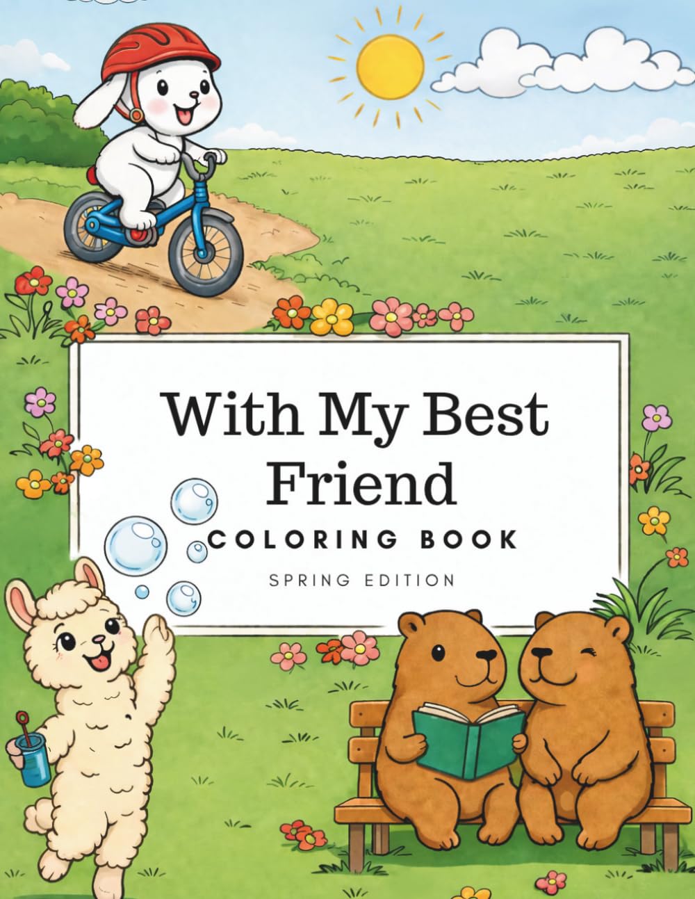 With My Best Friend Coloring Book: Spring Edition