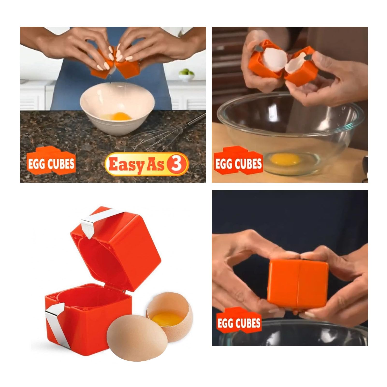 Ouvre-coquille D'œuf, 3 Pièces, Décortiqueur D'œufs à Main, Craquelin D'œuf Cru, Outil D'ouverture de Craquelin D'œuf, Brise-coquille D'œuf, Gadgets de Cuisine pour la Cuisine