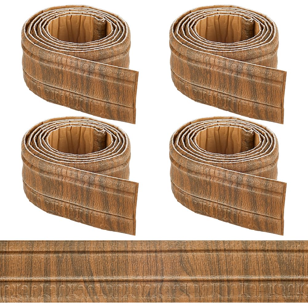 Bordure de papier peint autocollant 3D flexible en mousse effet miroir vintage CRASPIRE