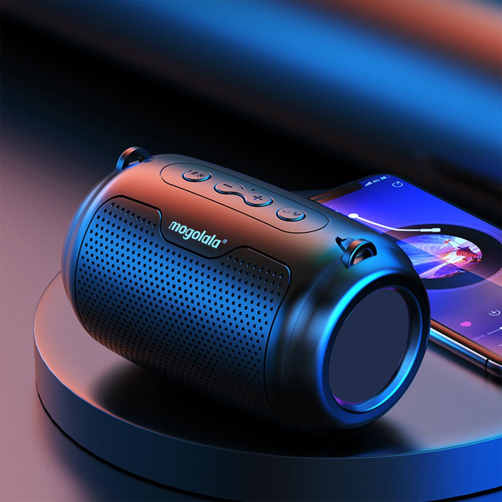 Generic Portable Bluetooth Speaker 2024 New Wireless Speaker with 360 Degree Surround Sound Enhanced Bass Long Battery Life