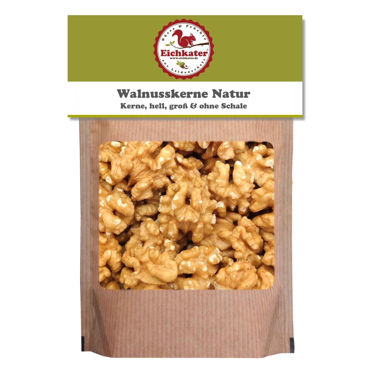 Eichkater Walnüsse hell große Kerne 2er-Pack (2x1000g)