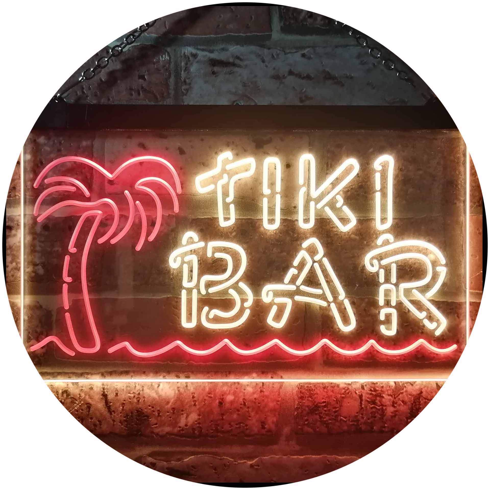 Amazon | Tiki Bar Palm Tree Dual Color LED看板 ネオンプレート