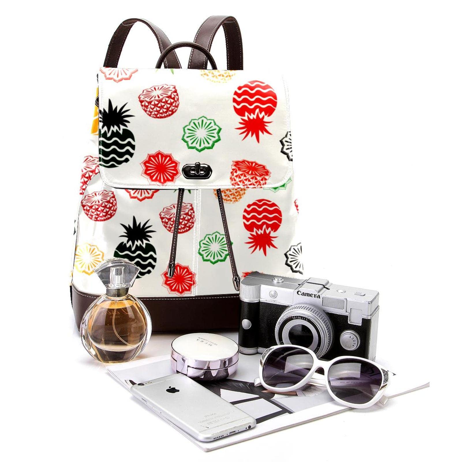 Moda damska plecak niebieski siłownia mężczyzna miękka sztuczna skóra klapa torba na ramię szkoła torba podróżna, MultiColor 16