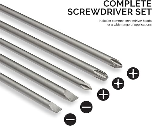 Vista 31 de NEIKO 10067A - Juego de herramientas de destornillador de tuerca de impacto magnético y broca eléctrica, 8 piezas, SAE 6 pulgadas Juego