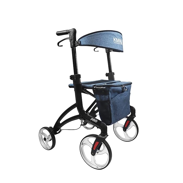Buy KMINA PRO Rollators with Seats and Large Wheels (User Height 5'9