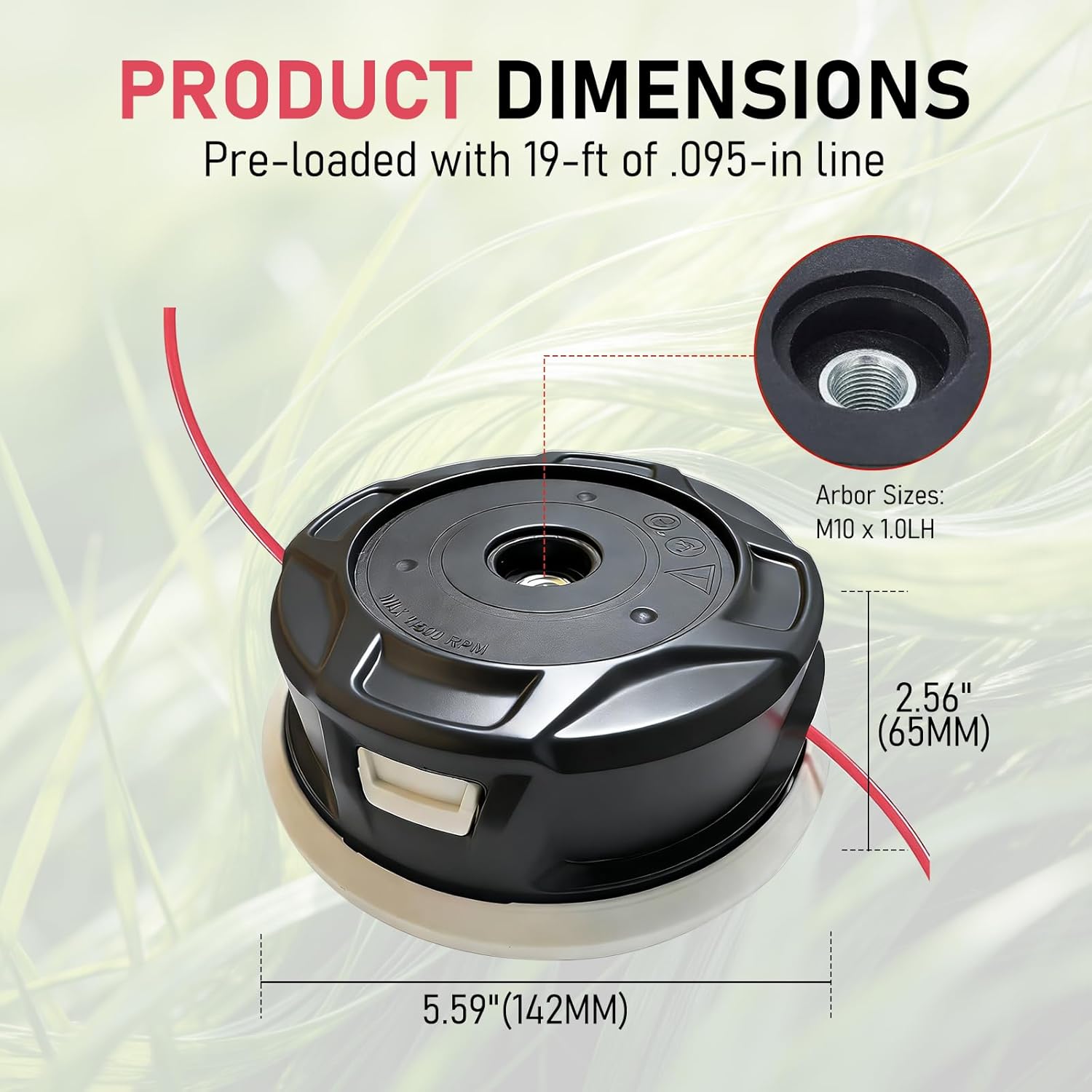 Replacement 40027102169 C26-2 Trimmer Head for Stihl FSA 56 FS56RCE FS 56 C-E FS 91 R/FS 70 R/FS 94 R/FS 131 R/FS 111 R Gas Grass Brushcutter/FS-KM Line Head Trimmer/FSA 135 Powered Trimmer view 5