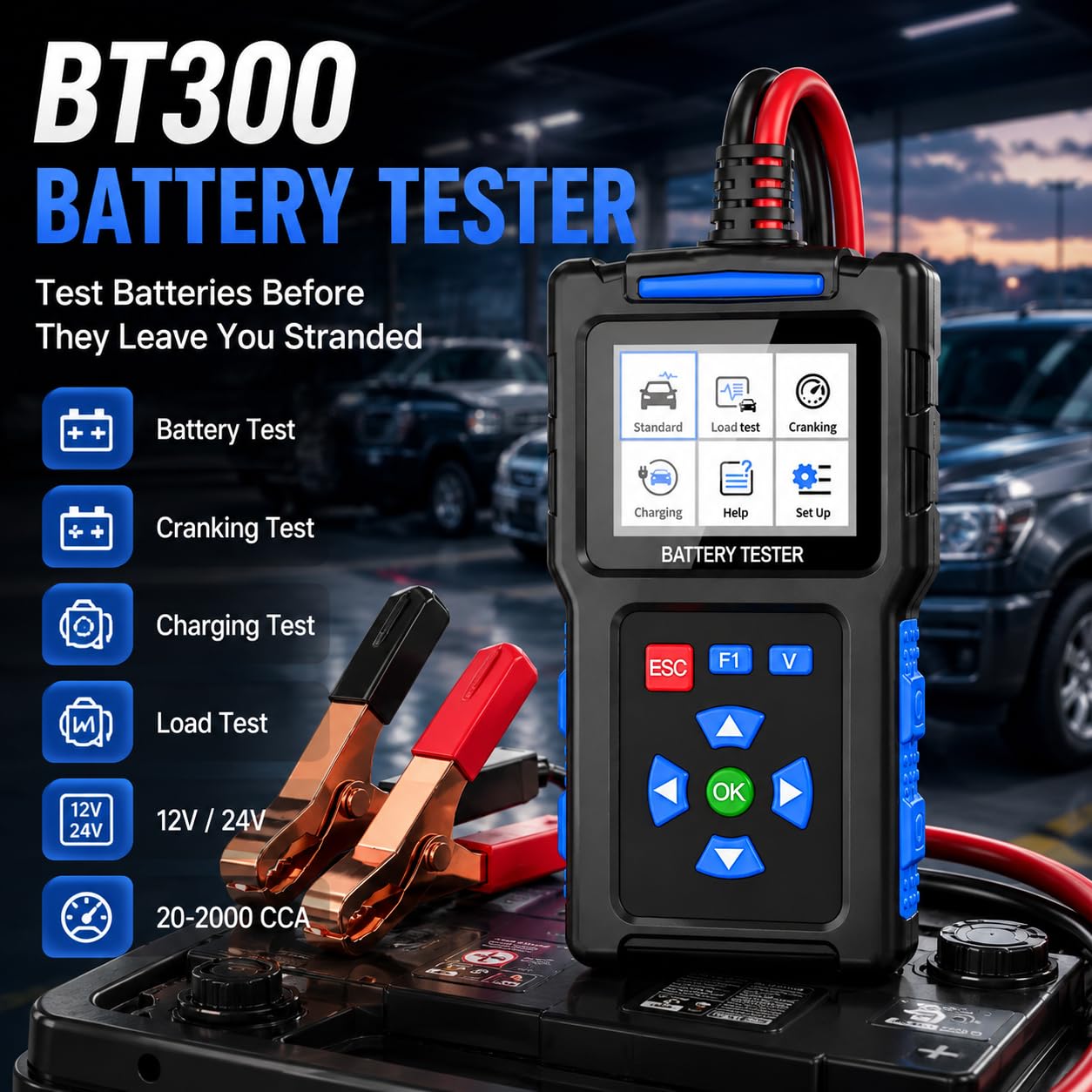 Escáner OBD2 Profesional y Probador de Carga de Batería 12V para Mini Clubman 2015-2026 Herramienta de Diagnóstico Avanzado