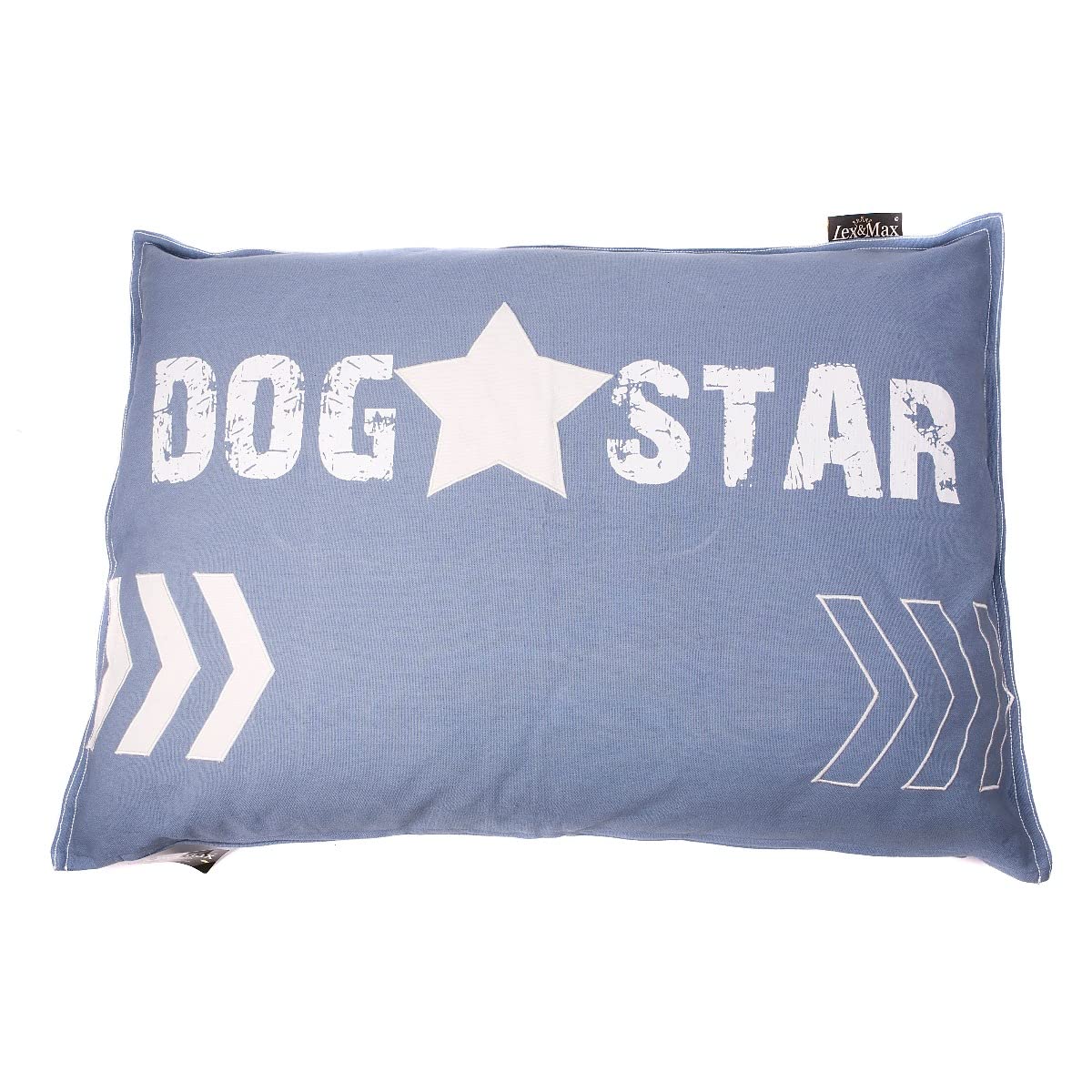 Lex & Max COVER RECT. DOGSTAR 100X70 FADEDBLUE
