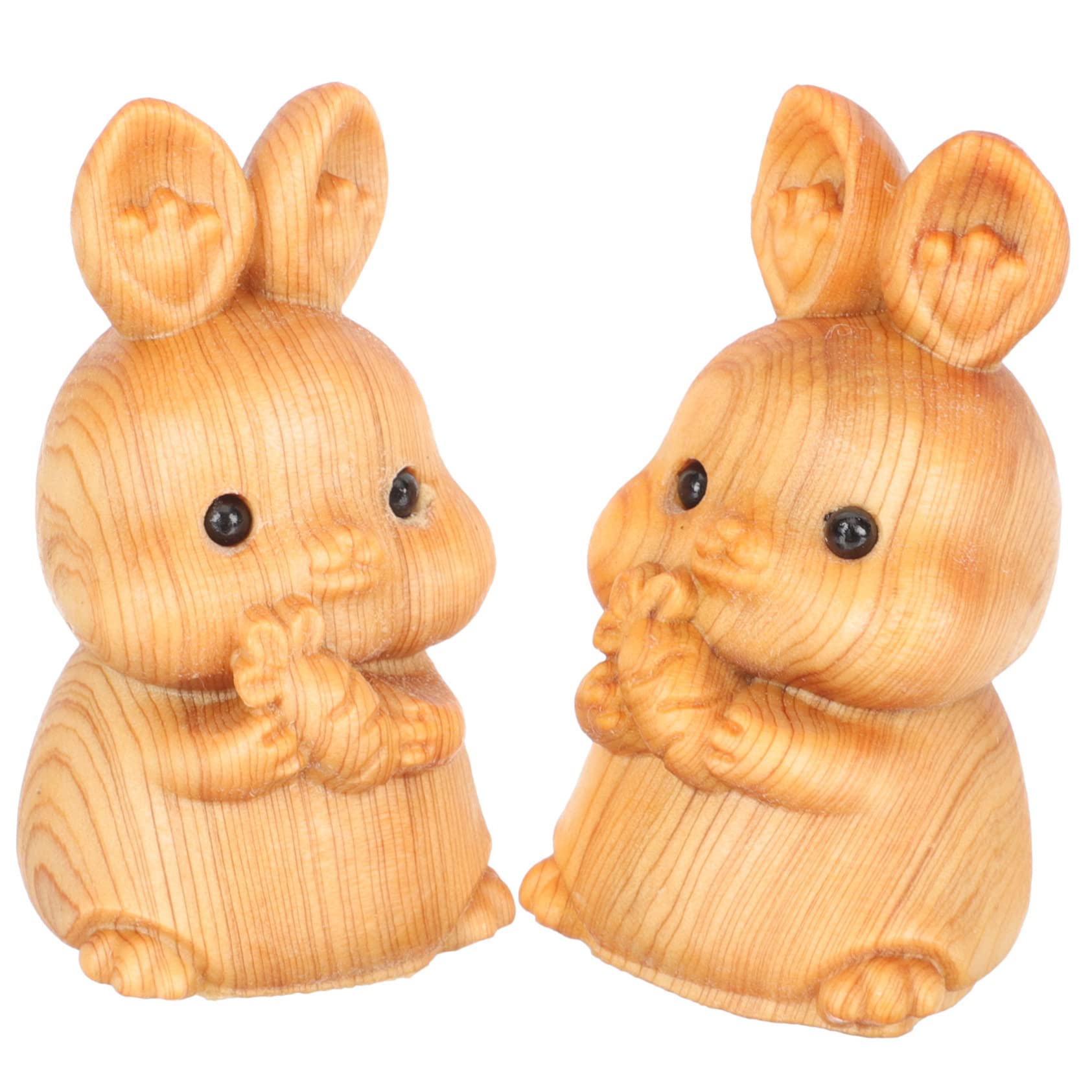 PRETYZOOM 3 Sätze Kaninchen Aus Holz Hasen Osterhasen Geschenkidee Ostern Ostegeschenke 0stergeschenke Hängematte Figuren Hasenfigur Osterhase Aus Holz Hölzern 2 Stück * 3