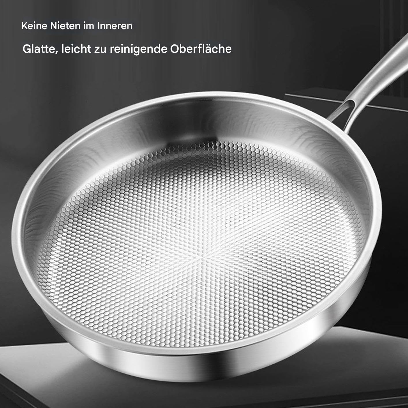 Generisch Bratpfanne Kochgeschirr Küchenbedarf Kochutensilien | Antihaft-Bratpfanne Aus Titanlegierung Kochgeschirr, Küchenbedarf, Kochutensilien für Zuhause, Wohnung, Restaurant