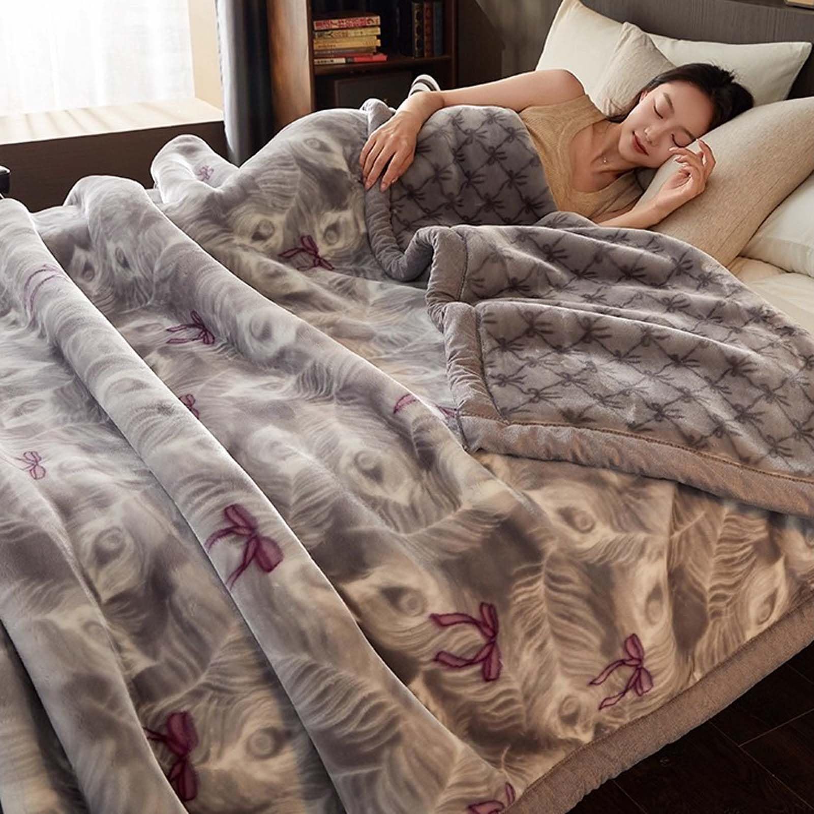 Manta De Felpa, Manta Suave, Manta Cálida – Manta para Cama Y Sofá con Tacto Aterciopelado, Calor Envolvente, Tela Transpirable Y Uso Versátil para Hogar, Descanso Diario