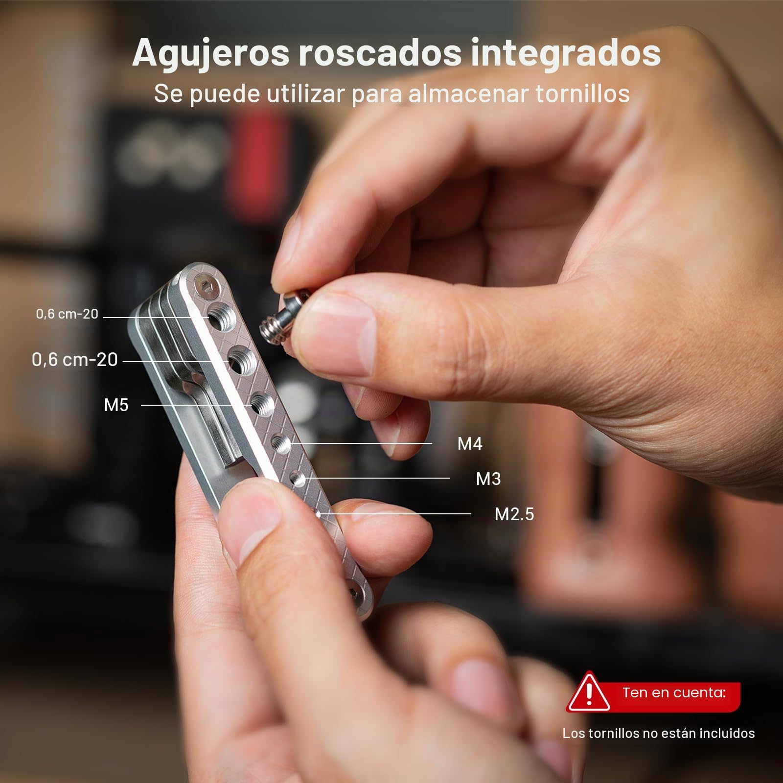 SMALLRIG Foding Tool Set Juego de Herramientas Plegables con Destornilladores y Llaves, Conjunto de Herramientas con Siete Herramientas funcionales Incluidas - 2213D
