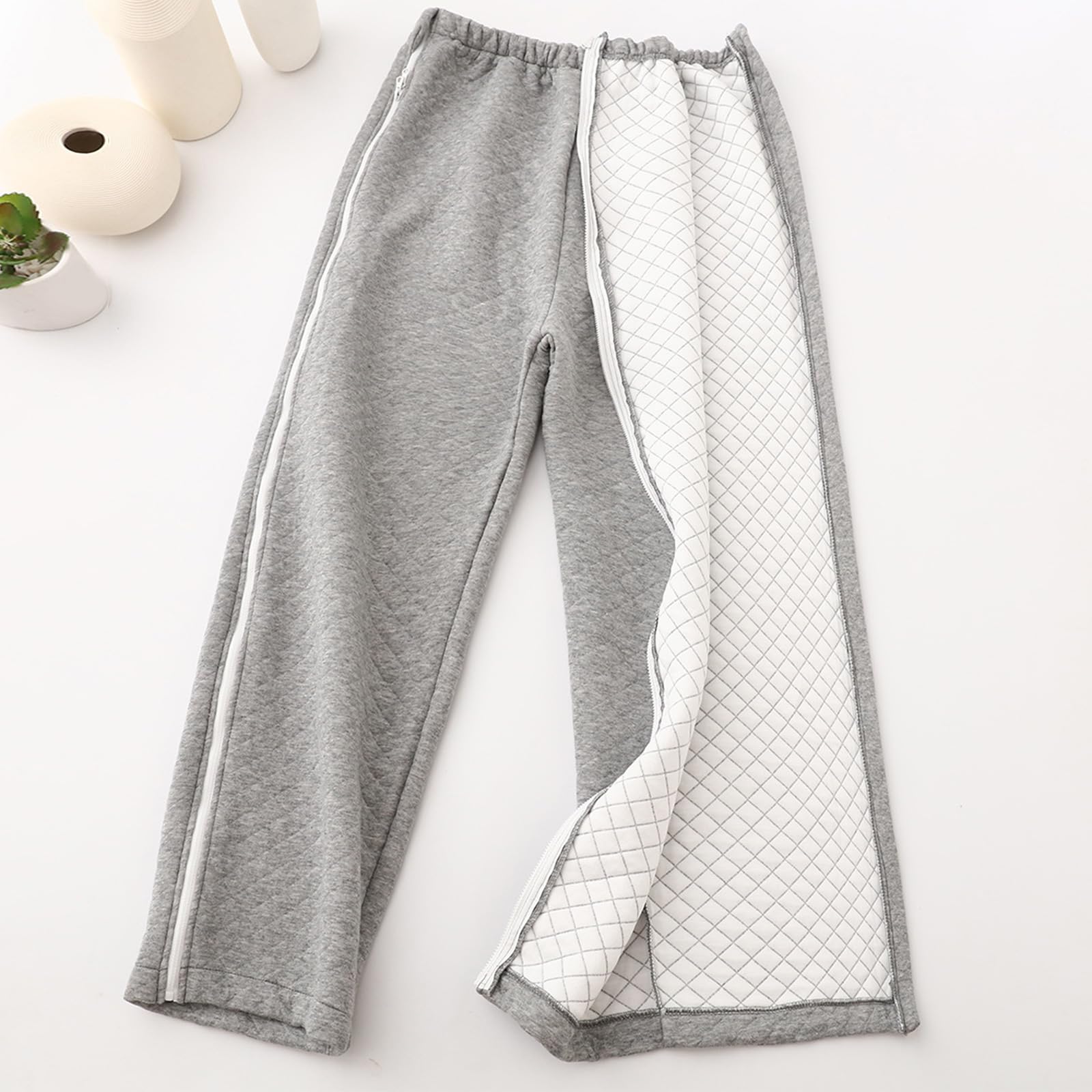Herren Damen Post Surgery Tearway Hose 2 Seitliche Reißverschlüsse Basketballhose, Patientenhose, Bettlägerige Patientenkleidung