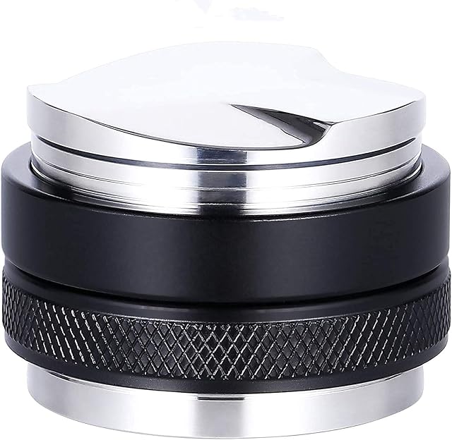 53mm Dual Head Coffee Distributor,2 in 1 Leveler & Tamper,Coffee Leveler Adjustable Depth- Professional Espresso Hand Tampers