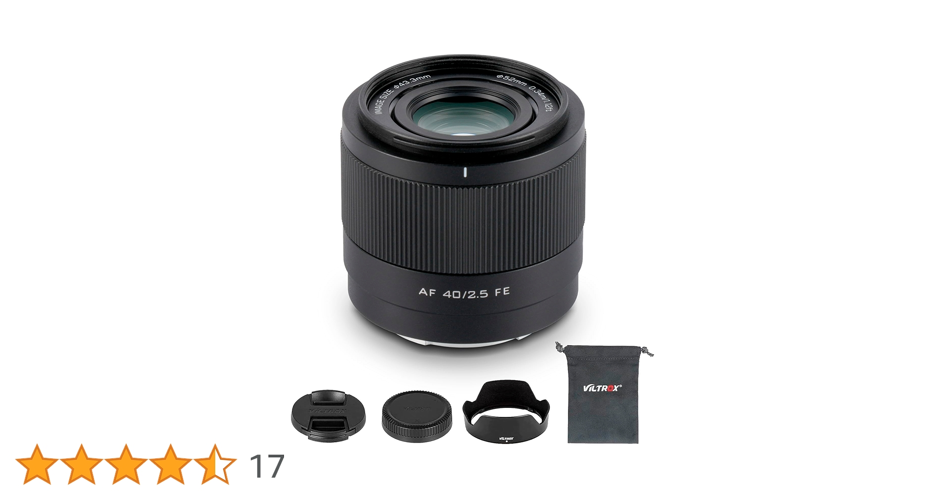 Amazon.co.jp: VILTROX 40mm F2.5 FEマウント フルフレーム オート