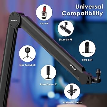 Amazon | IXTECH プレミアムマイクブームアーム デスクマウント付き