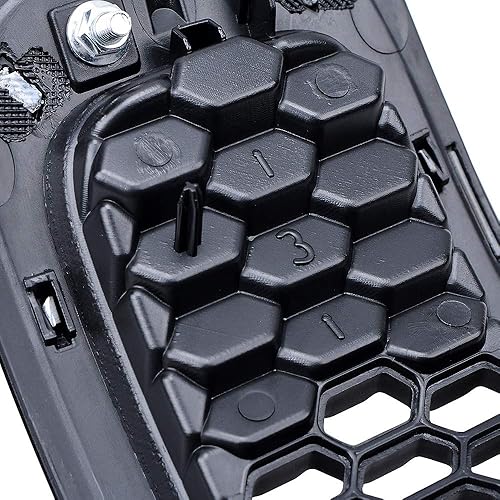 Miniatura 5 de Astra Depot 7 piezas de insertos de parrilla negro mate compatibles con Jeep Cherokee 2014-2018 insertos de rejilla delantera de panal de abeja