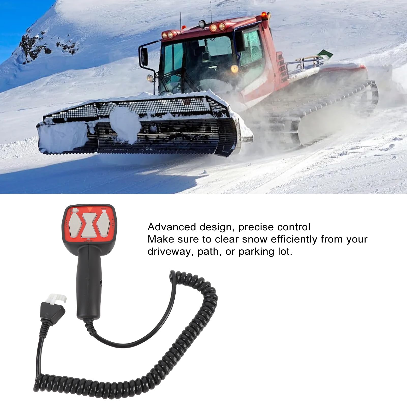 Controlador de Quitanieves 9400 Controlador de Mano de Control Avanzado de 6 Pines para Arados de Hoja Recta, Herramienta Duradera de Eliminación de Nieve para Profesionales y Propietarios
