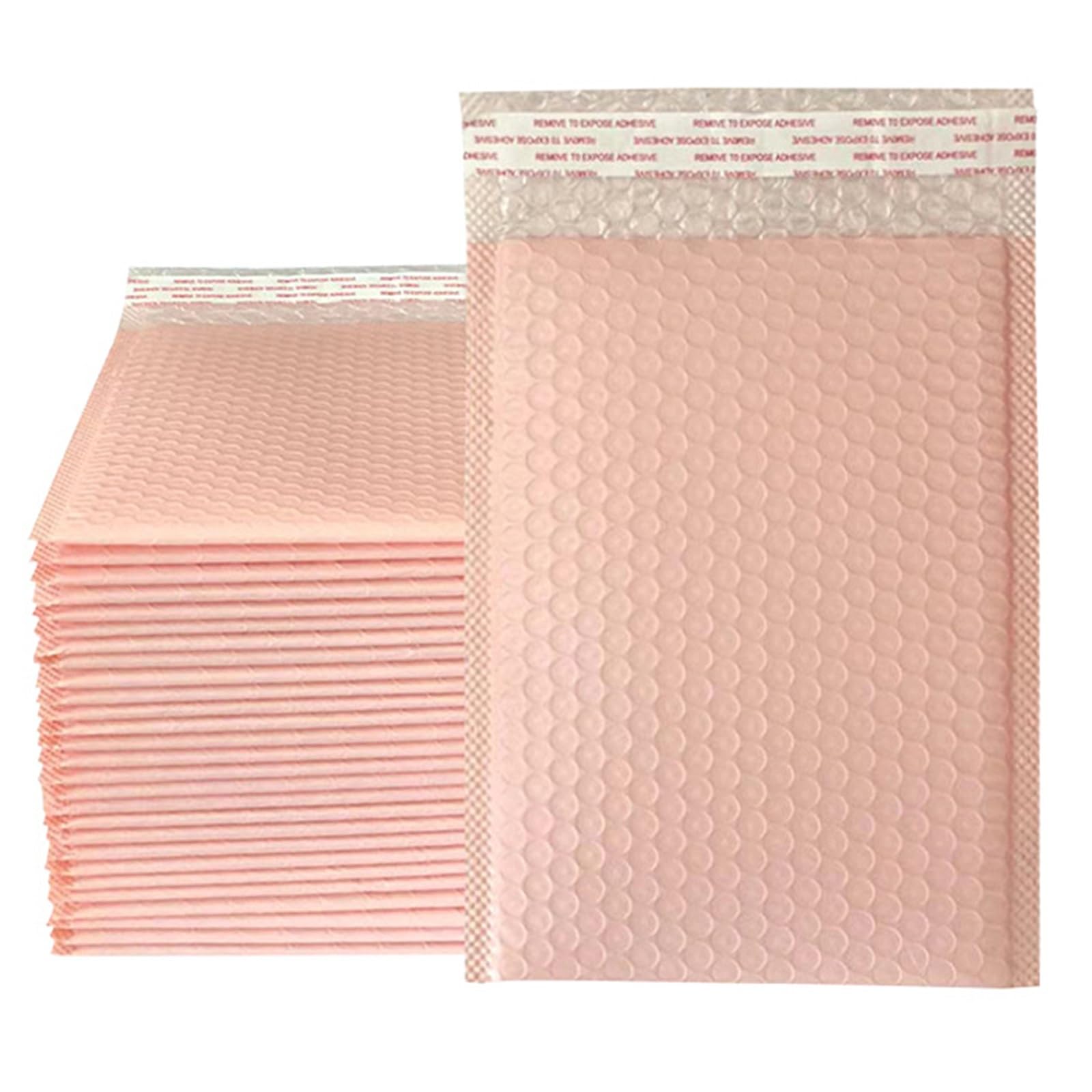Luftpolsterumschläge 50 Stück lila Luftpolstertaschen, gepolsterte Versandumschläge, Mailer for die Verpackung, selbstverschließende Versandtaschen mit Luftpolsterpolsterung(13 * 15cm)