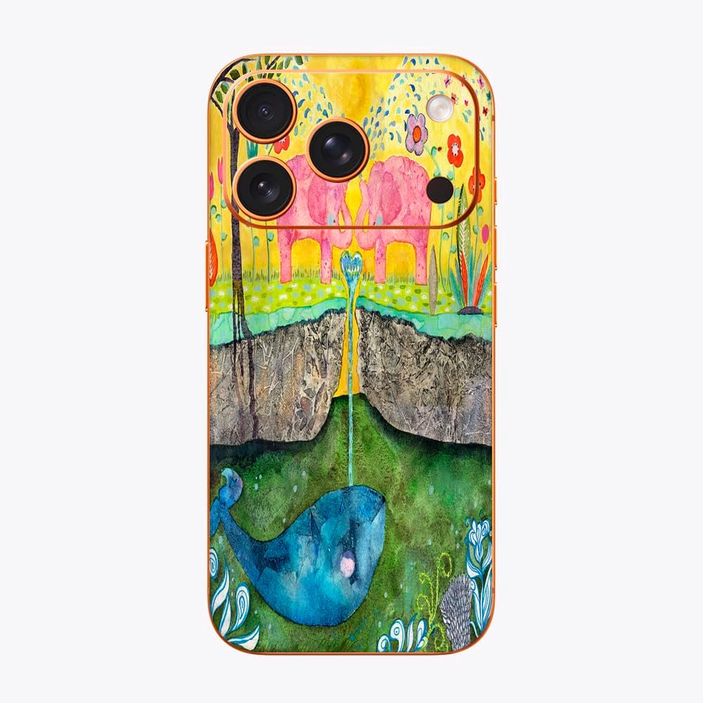 Printed Vinyl Wrap Skin Sticker Decal for Apple iPhone 17 Pro Max - Love Always Flows Multicolor
