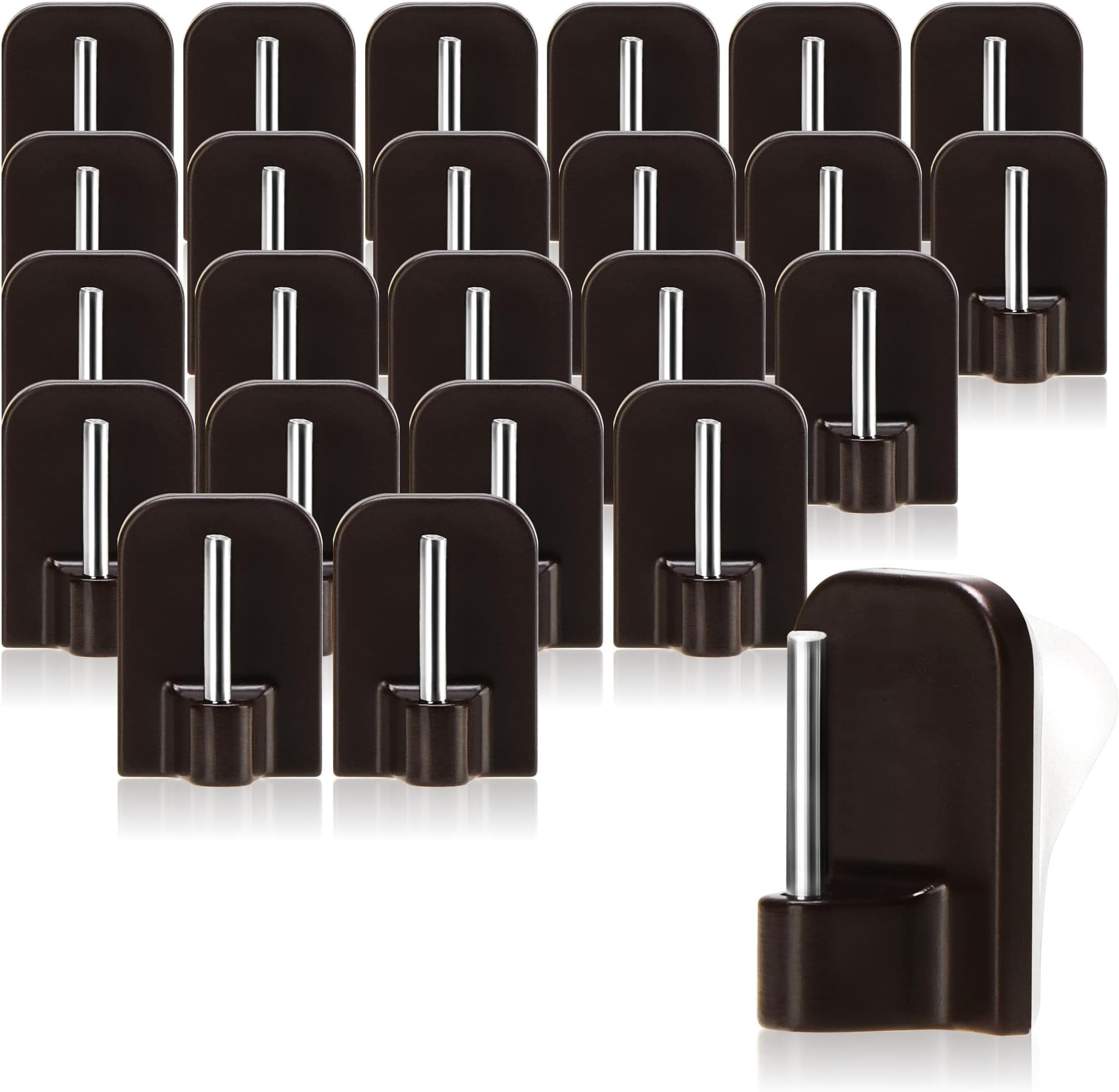 50 Stück Selbstklebende Gardinenhaken - Weiße Klebehaken Ohne Bohren Für Vorhänge