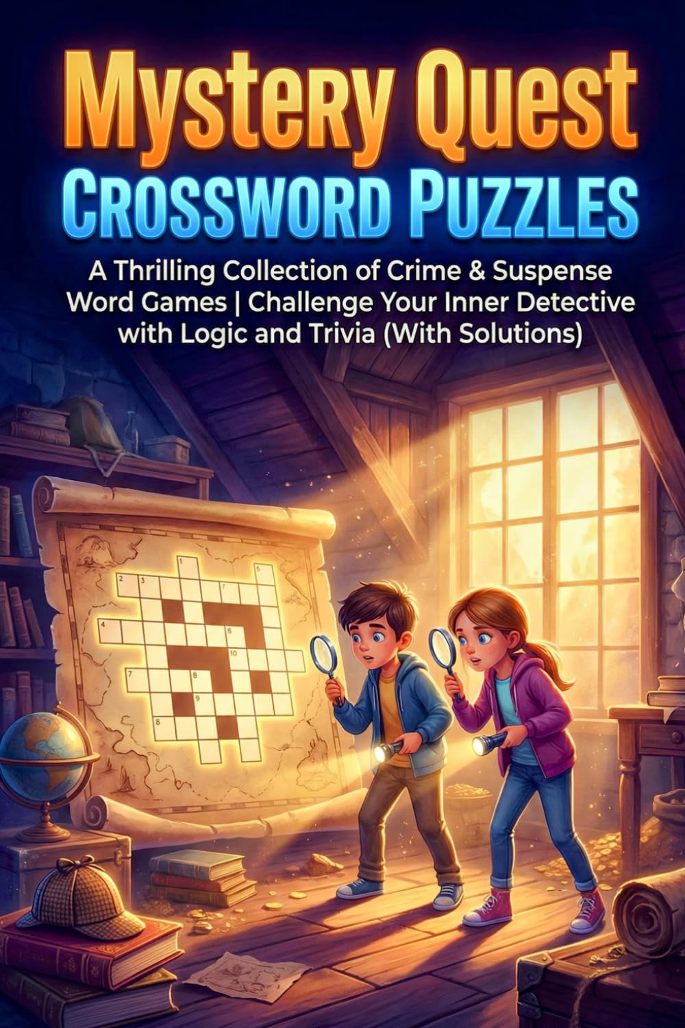 Mystery Quest Crossword Puzzles: A Thrilling Collection of Crime & Suspense Word Games | Challenge Your Inner Detective with Logic and Trivia (With Solutions)