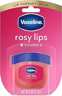 Vaseline Lip Therapy Rosy Lips Mini For Dry, Chapped Lips Moisturizing Tinted Lip Balm 0.25 oz