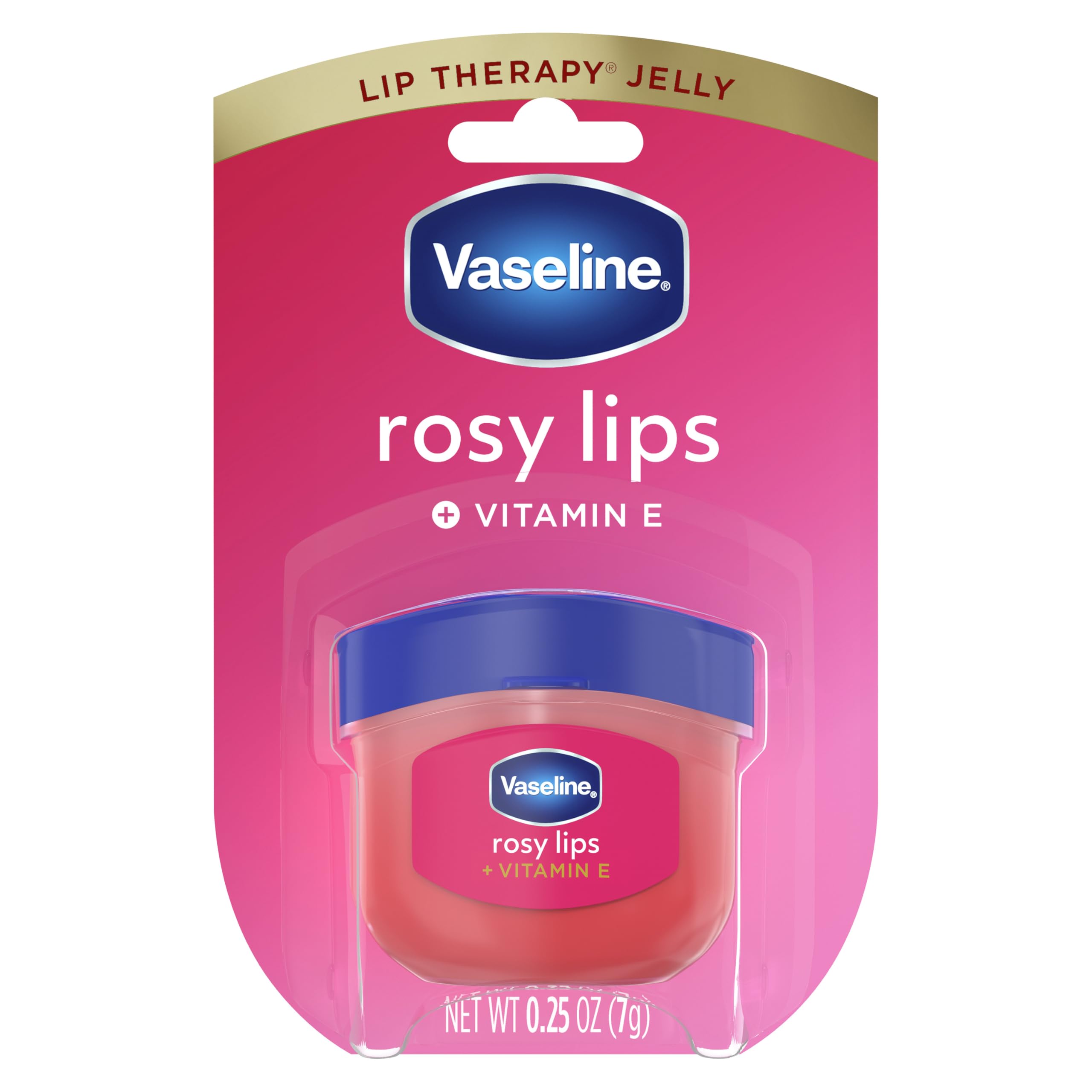 Lip Therapy Rosy Lips Mini For Dry, Chapped Lips Moisturizing Tinted Lip Balm 0.25 oz
