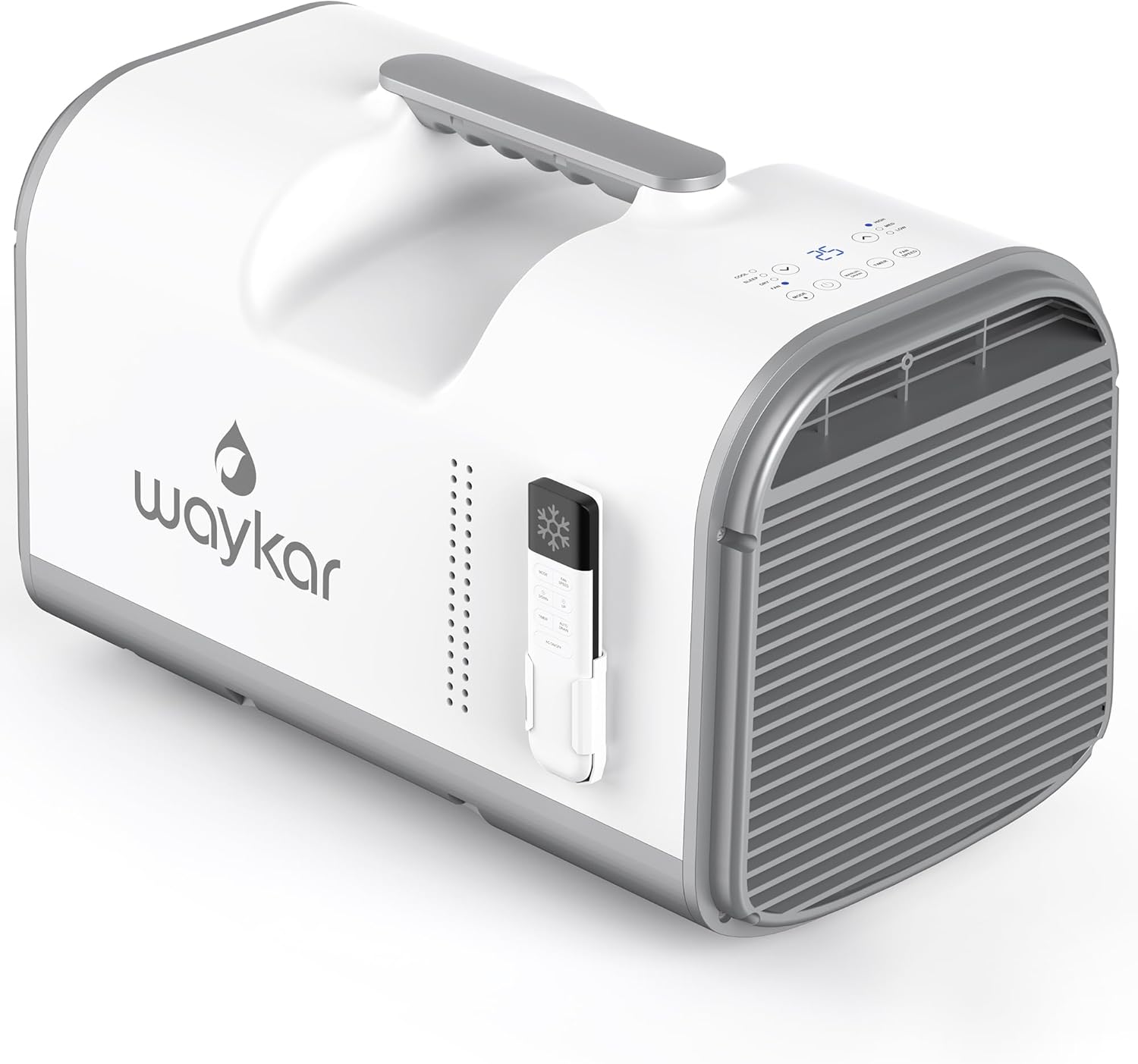 waykar 4500 btu tent air conditioner - portable air conditioner with cooling, dehumidifying & fan functions, covers up to 130 sq. ft., ideal for tents, camping & rvs, remote control, ac powered