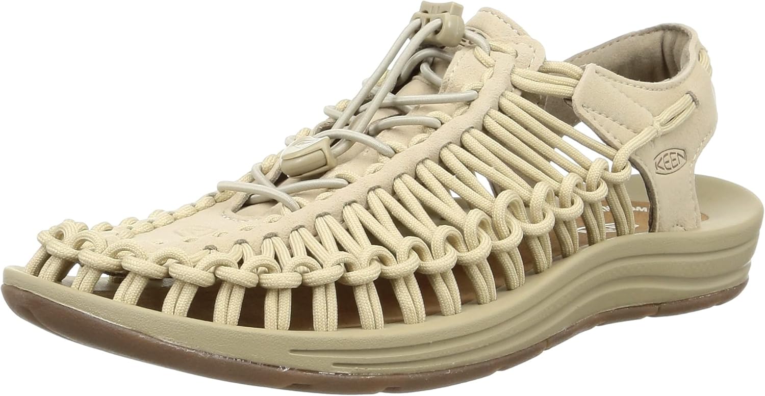 KEEN Women's UNEEK Classic Two Cord Sandals, Safari/Safari, 10.5 Medium US