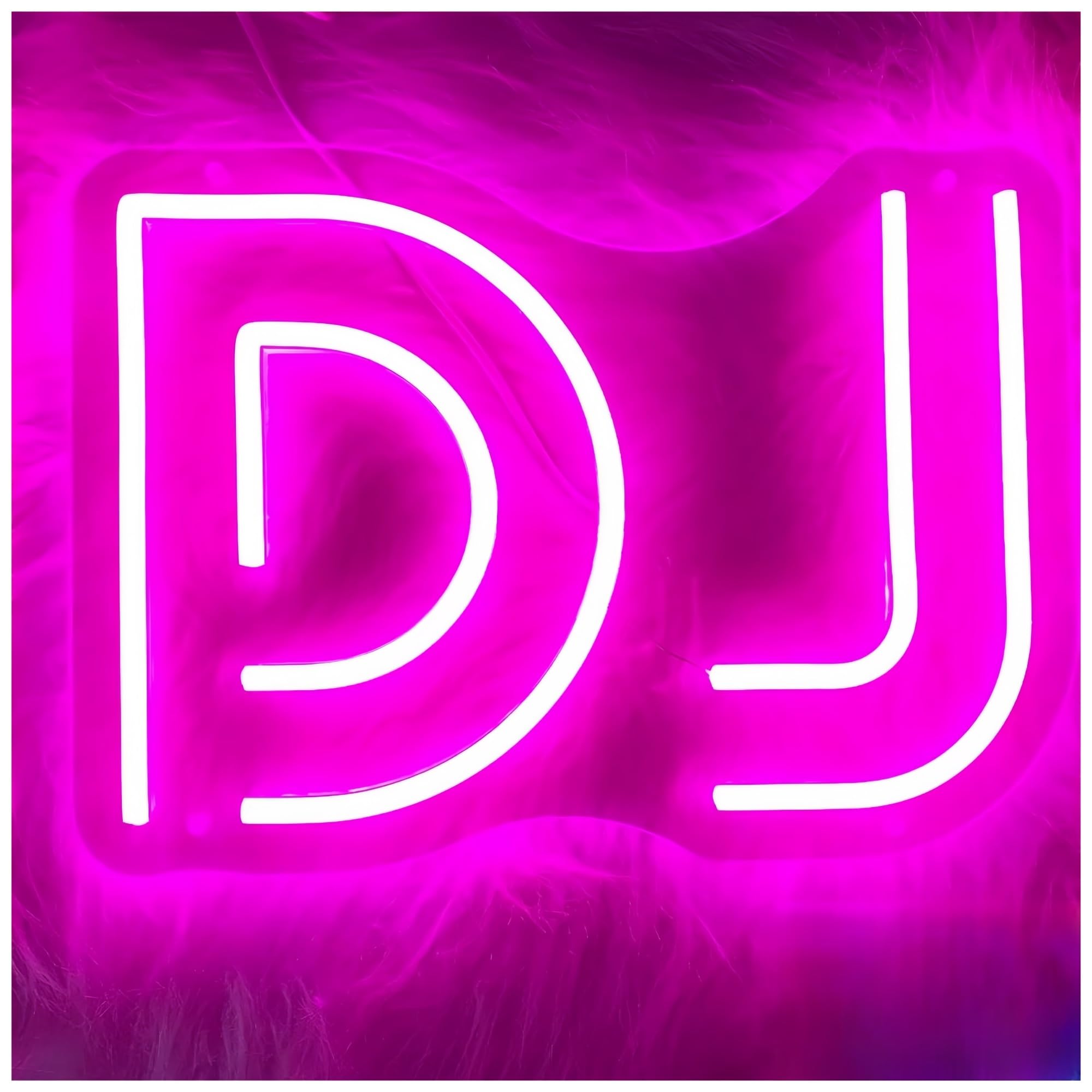 SHOUXI Sign Lamp DJ Neon Sign for The Concert Bar Cabaret Club Birthday Party 22X30.5cm