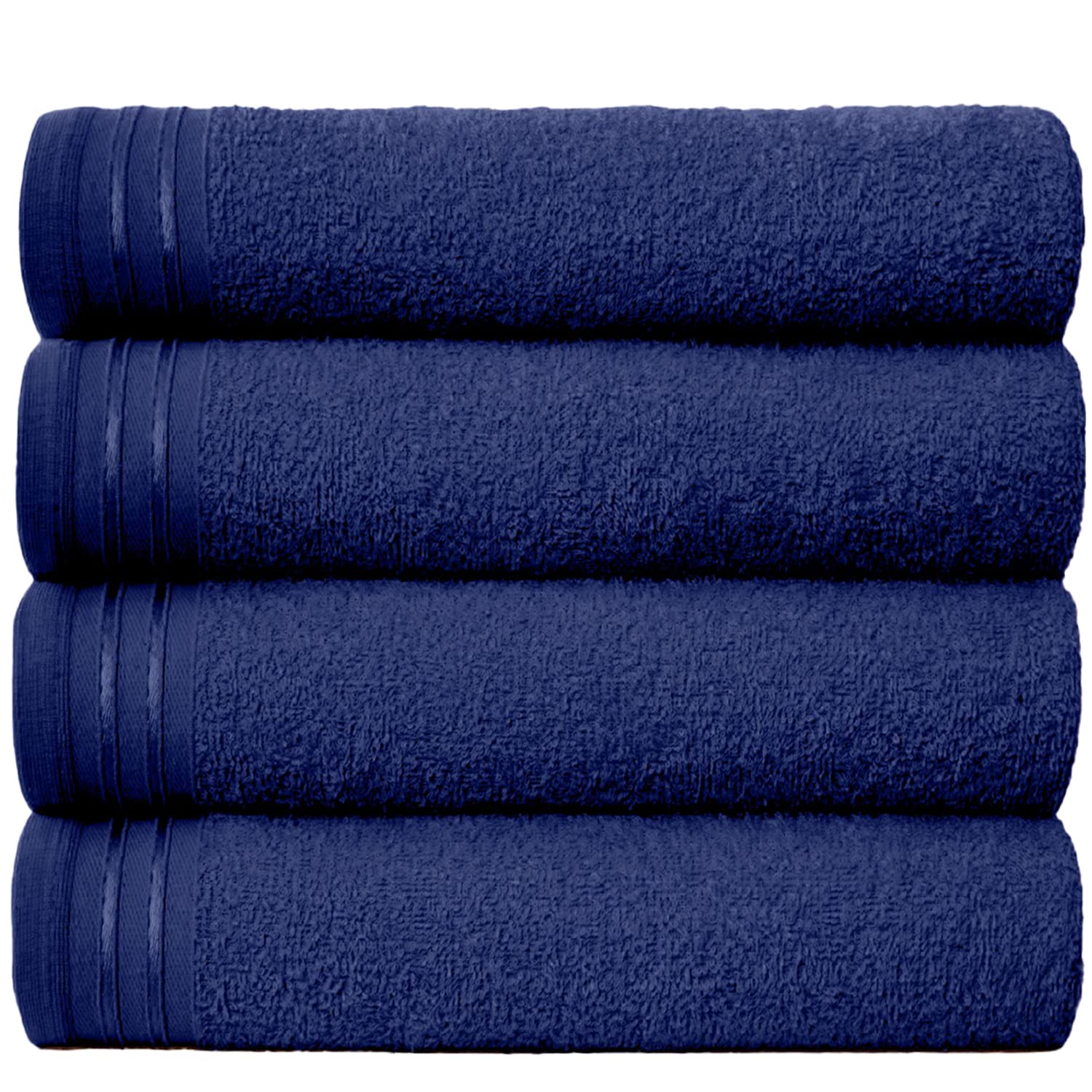 Gc Gaveno Cavailia Navy 500 Gsm Extra Large Bath Sheets Set Of 4,