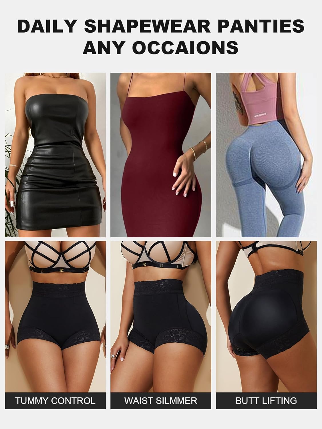 MOVWIN Tummy Control Shapewear Fajas Colombianas Moldeadoras Underwear Curvy Faja Shorts Butt Lifting Panties for Women - Image 7