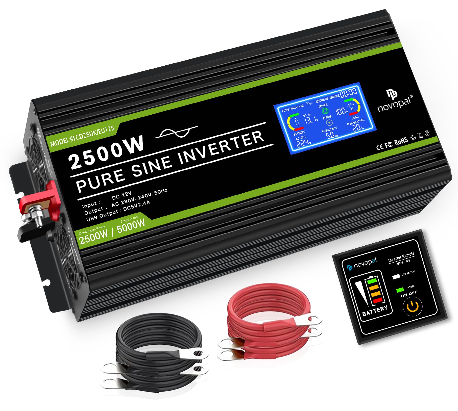 LCD 2500W 12V