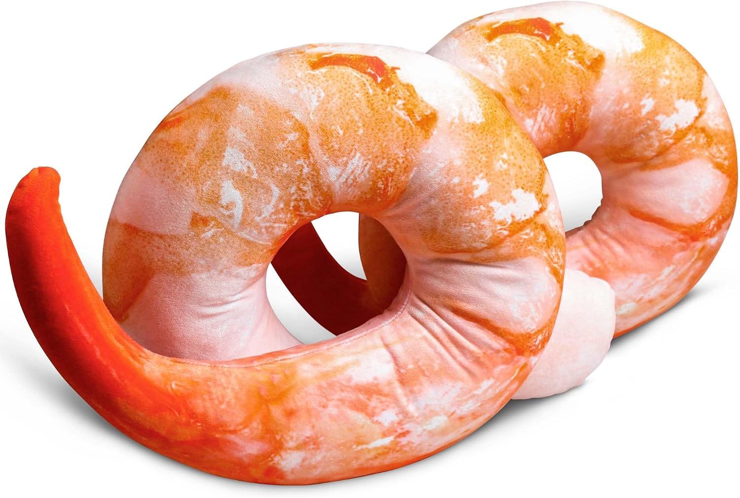 Goetland Large Shrimp Neck Pillow U Shaped Realistic Simulation Travel Throw Cushion Plush Toy image 3