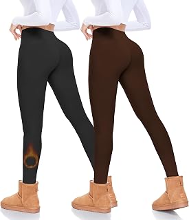 FULLSOFT Fleece Lined Leggings Women High Waisted Tummy Control Workout Winter Thermal Warm Soft Yoga Pants