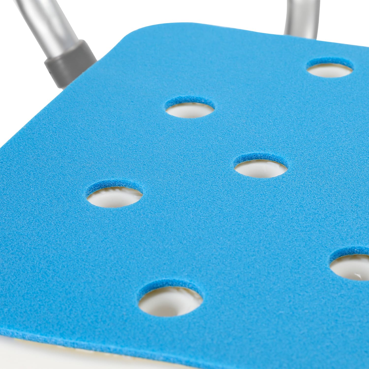 Randaco Taburete de Ducha para Personas Mayores,con viga Transversal Doble Reforzada y cojín,Antideslizante,Silla Ducha Mayoresaltura Regulable,para Personas Mayores