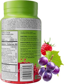 Dex4 Glucose Tablets, Fast Acting Glucose Supplement, 4g Pre-Measured Glucose per Tablet, Fat-Free, Gluten-Free, Assorted Fruits, 50 Count Bottle