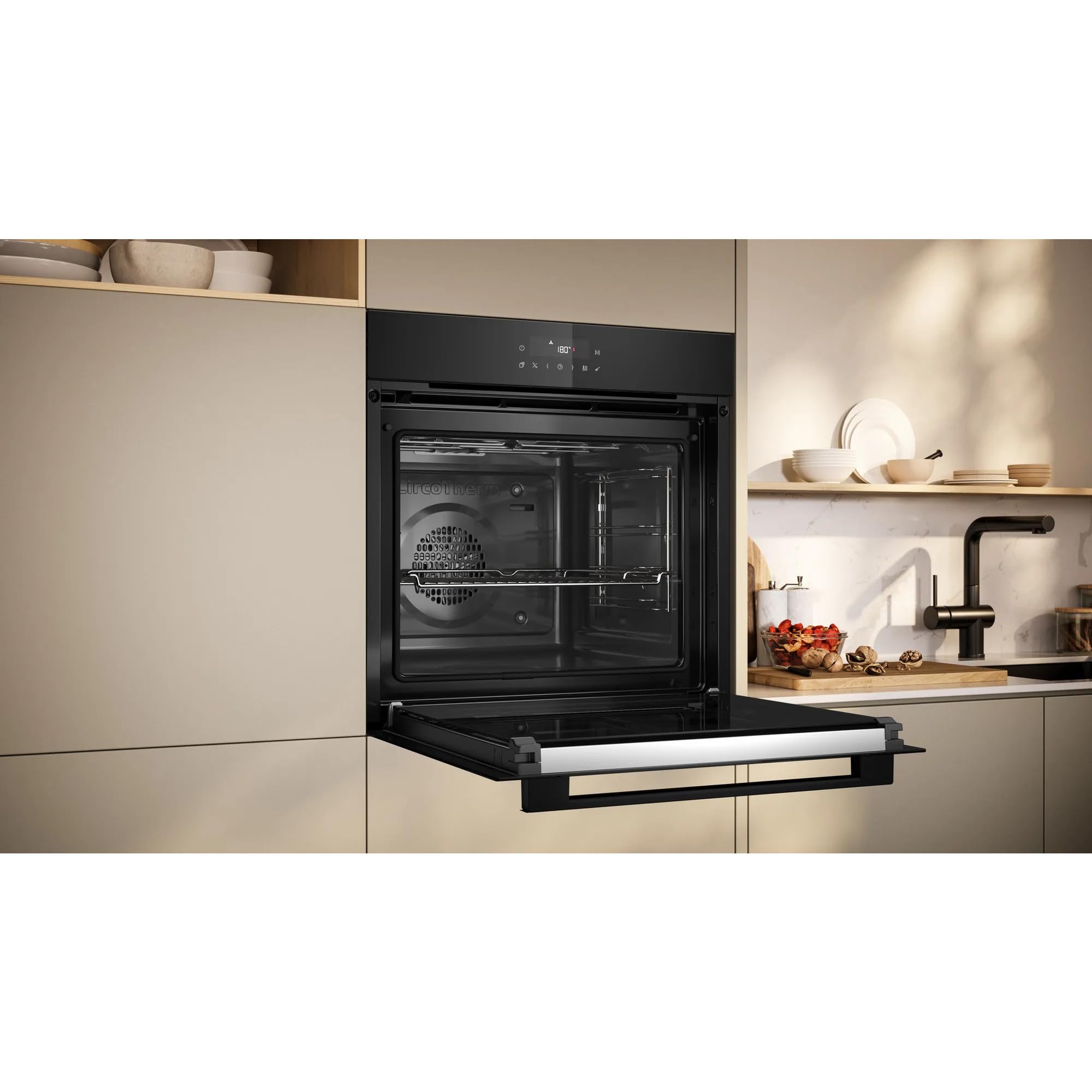 NEFF BTX46PIB0 Einbau-Herd-Set 60 x 60 cm Pyrolyse EasyClean Air Fry Induktionskochfeld Powerstufe Touch Control Edelstahlrahmen