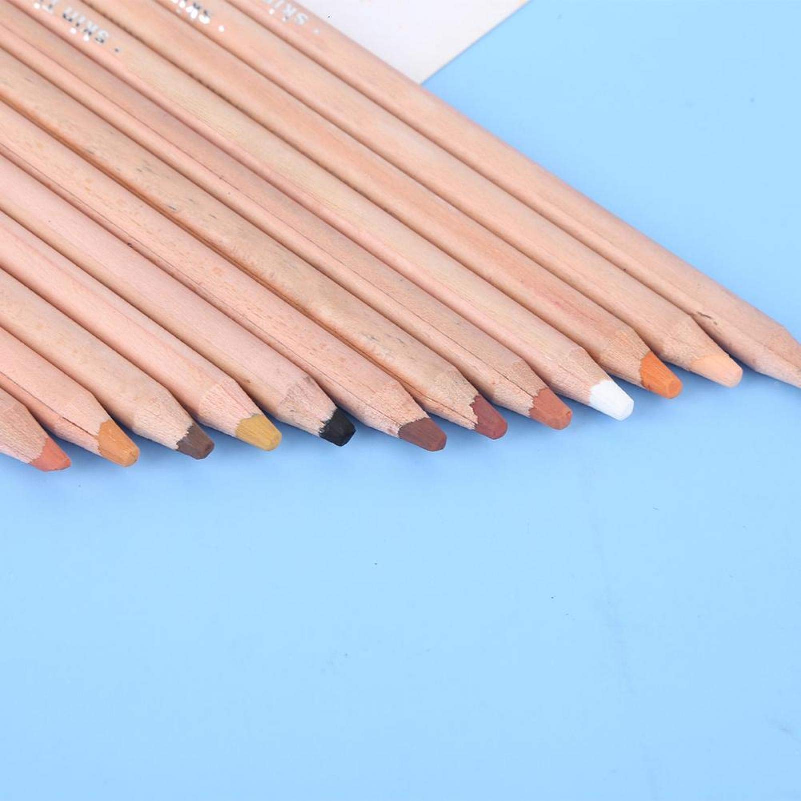 Tiiyee 12Pcs Wooden Oil Pastel Pencils - Image 2