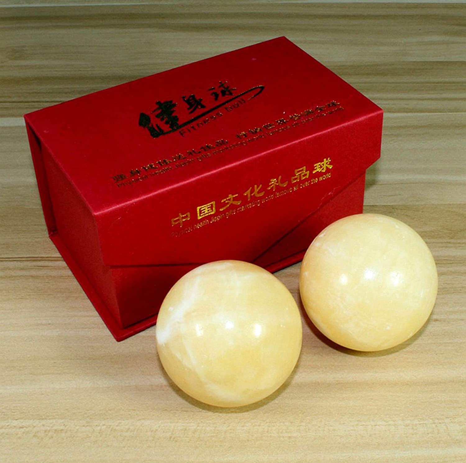 Palle Antistress per Adulti, Baoding Balls Palle Antistress per Adulti Palle per Esercizi Cinesi Palle Antistress per Esercizi da 2 Pollici, Scatola per Palle da Stress p