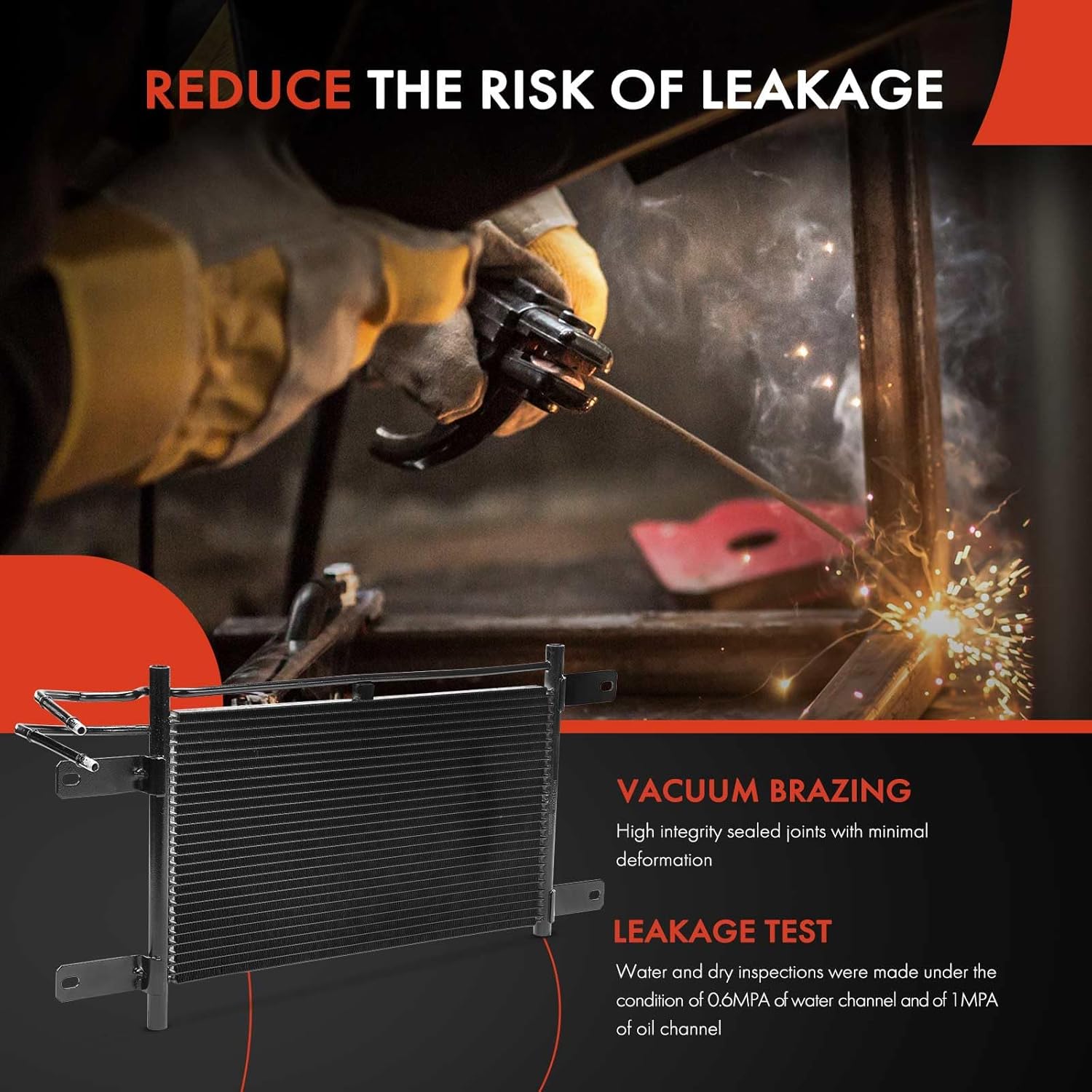 A-Premium Transmission Oil Cooler Compatible with Dodge Ram 1500, Ram 2500, Ram 3500, 2003 2004 2005 2006, 5.7L, Replace# 52029089AB