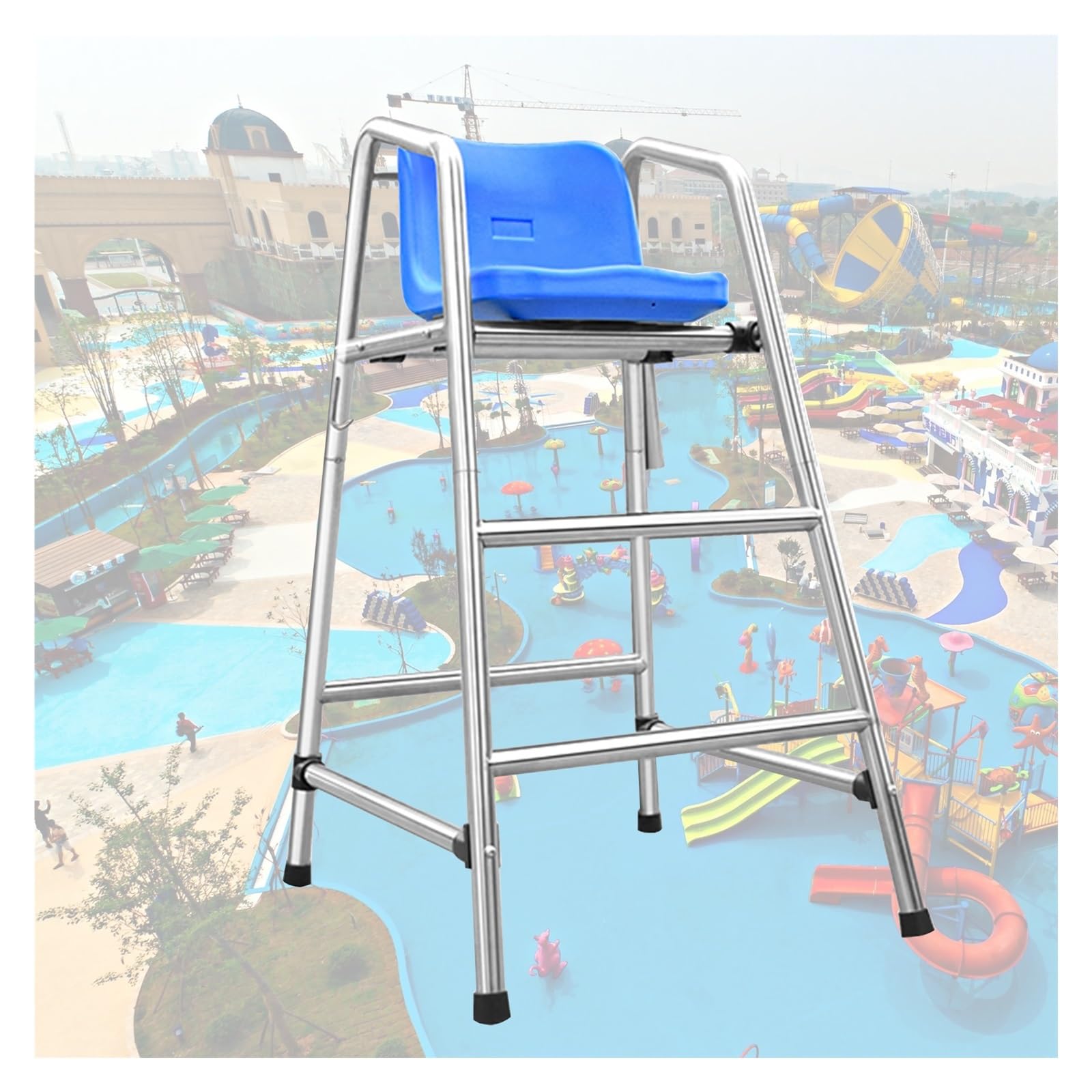 Chaise de sauveteur stable contre la rouille pour poste de secours de plage
