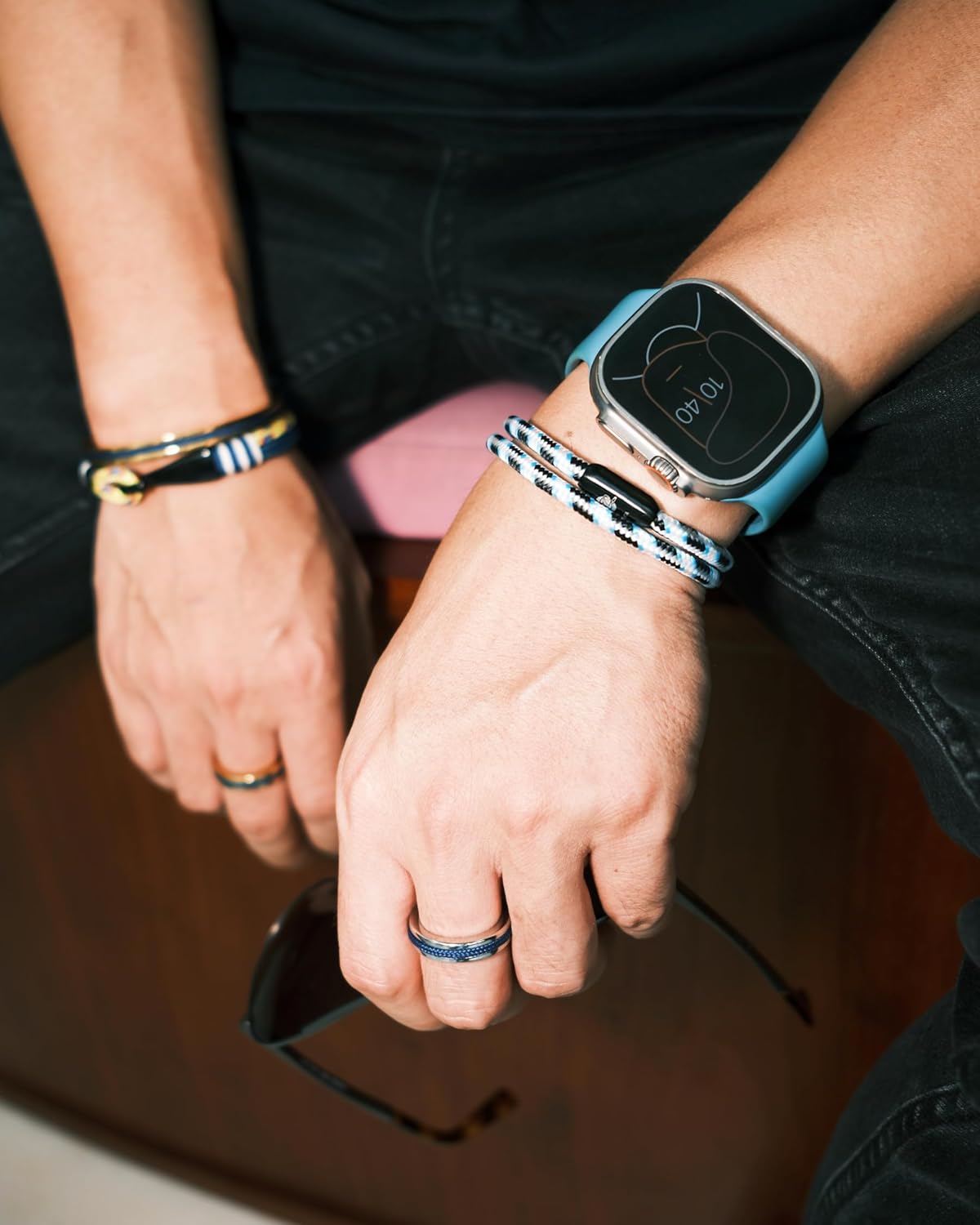 Handmade Nautical Rope Bracelet for Men Sunproof Colorfast Surfer Braided Paracord Bracelet Unique Choice for Men, Women & Couples - Image 6