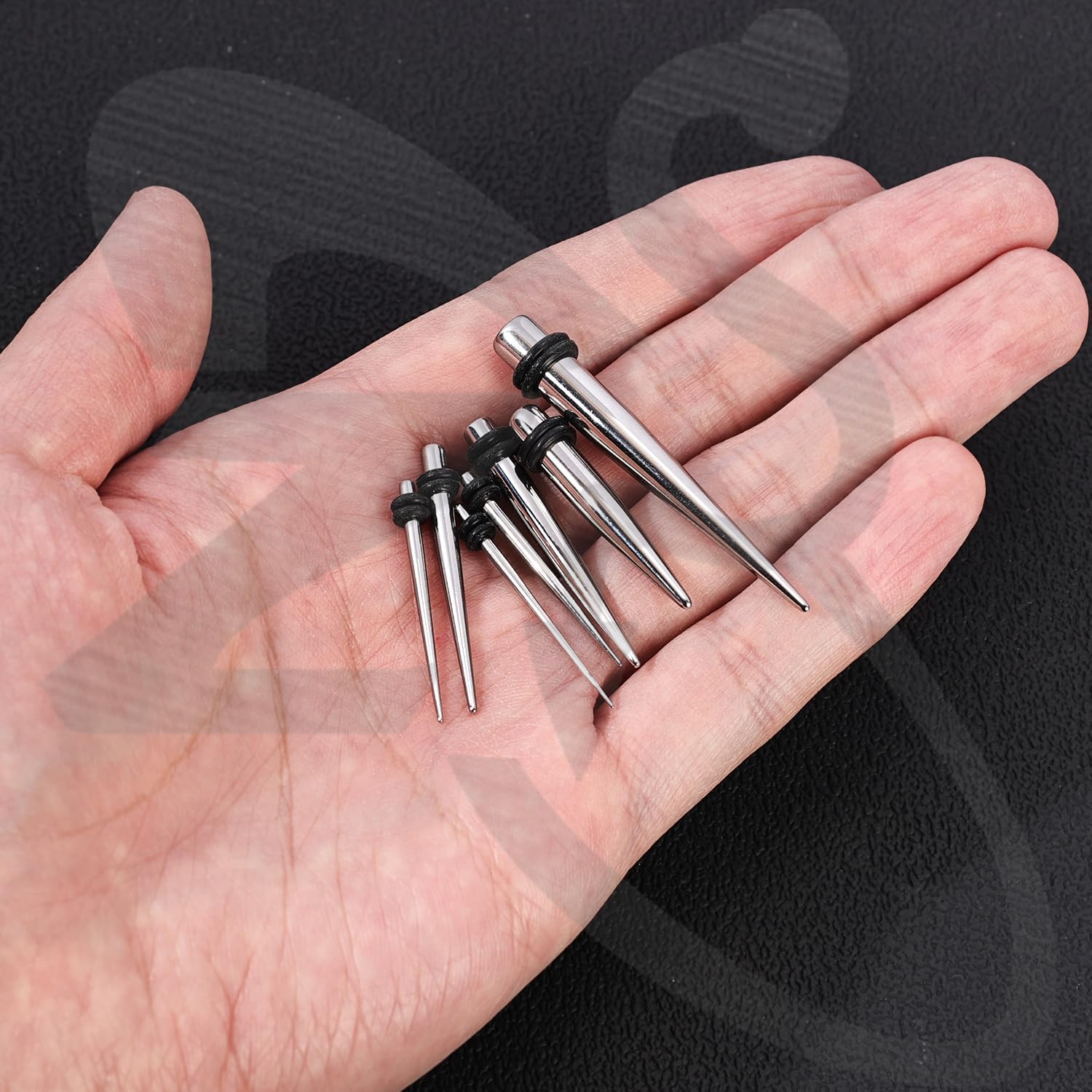 ZS 1 para ekspanderów ze stali chirurgicznej 316L z podwójnymi pierścieniami uszczelniającymi, 2G, 4G, 6G, 8G, 12G, 14G, 16G, stożki do uszu, dla kobiet, mężczyzn, 1 para