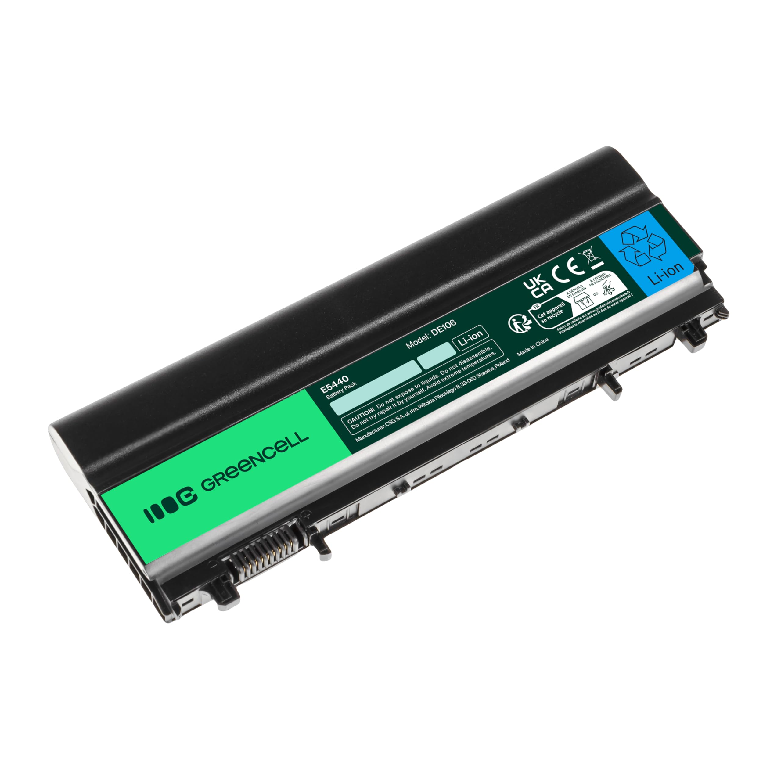 Green Cell Extended Serie 1N9C0 N5YH9 7W6K0 9TJ2J 451-BBID VV0NF Batteria per Portatile Dell Latitude E5440 E 5540 P44G P44G001 (9 Pile 6600mAh 11.1V Nero)