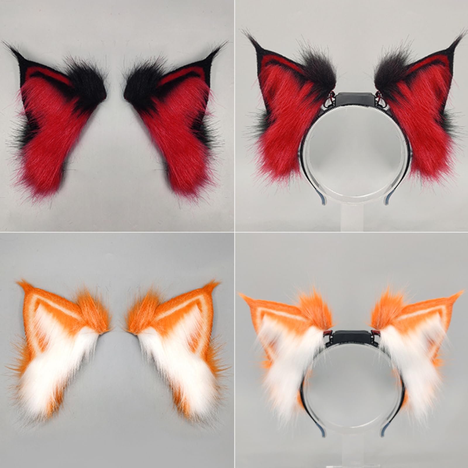 Accessorio per capelli con movimento giocoso e reattivo, per orecchie con sensazione di peluche accogliente per diverse età, accessorio per capelli attivato dal movimento